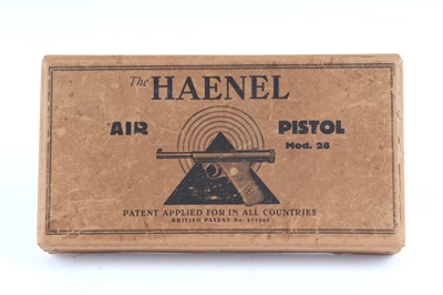 Lot 266 - An original box for a Pre-War .177 Haenel...