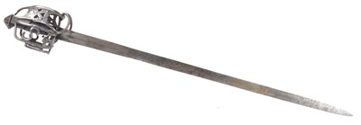 Lot 43 - 18th Century Scottish Basket Hilt Broadsword,...