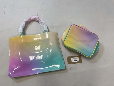 Lot 1600 - Made by Mitchell tote-ally jelly shopper with...