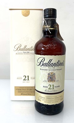 Lot 30 - A bottle of Ballantine's 21 year old Very Old...