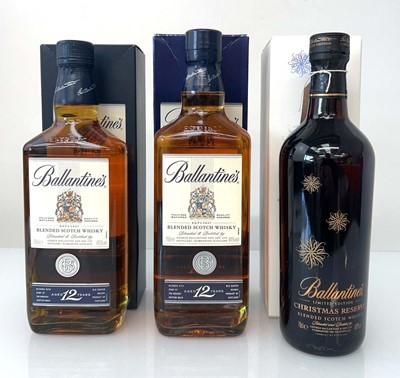 Lot 33 - 3 bottles of Ballantine's Blended Scotch...