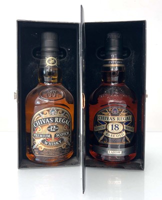 Lot 34 - A gift pack of 2 bottles of Chivas Regal...