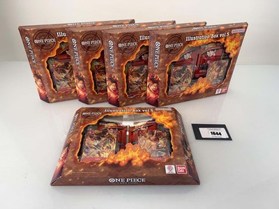 Lot 1644 - 5x One Piece TCG: Illustration Box Vol.5