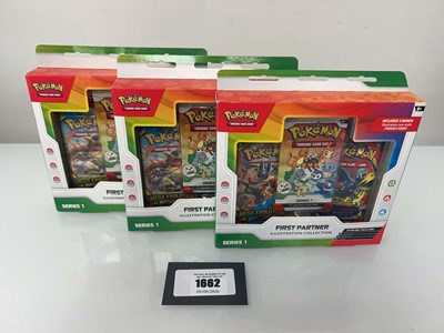 Lot 1662 - 3x Pokémon TCG: First Partner Illustration...