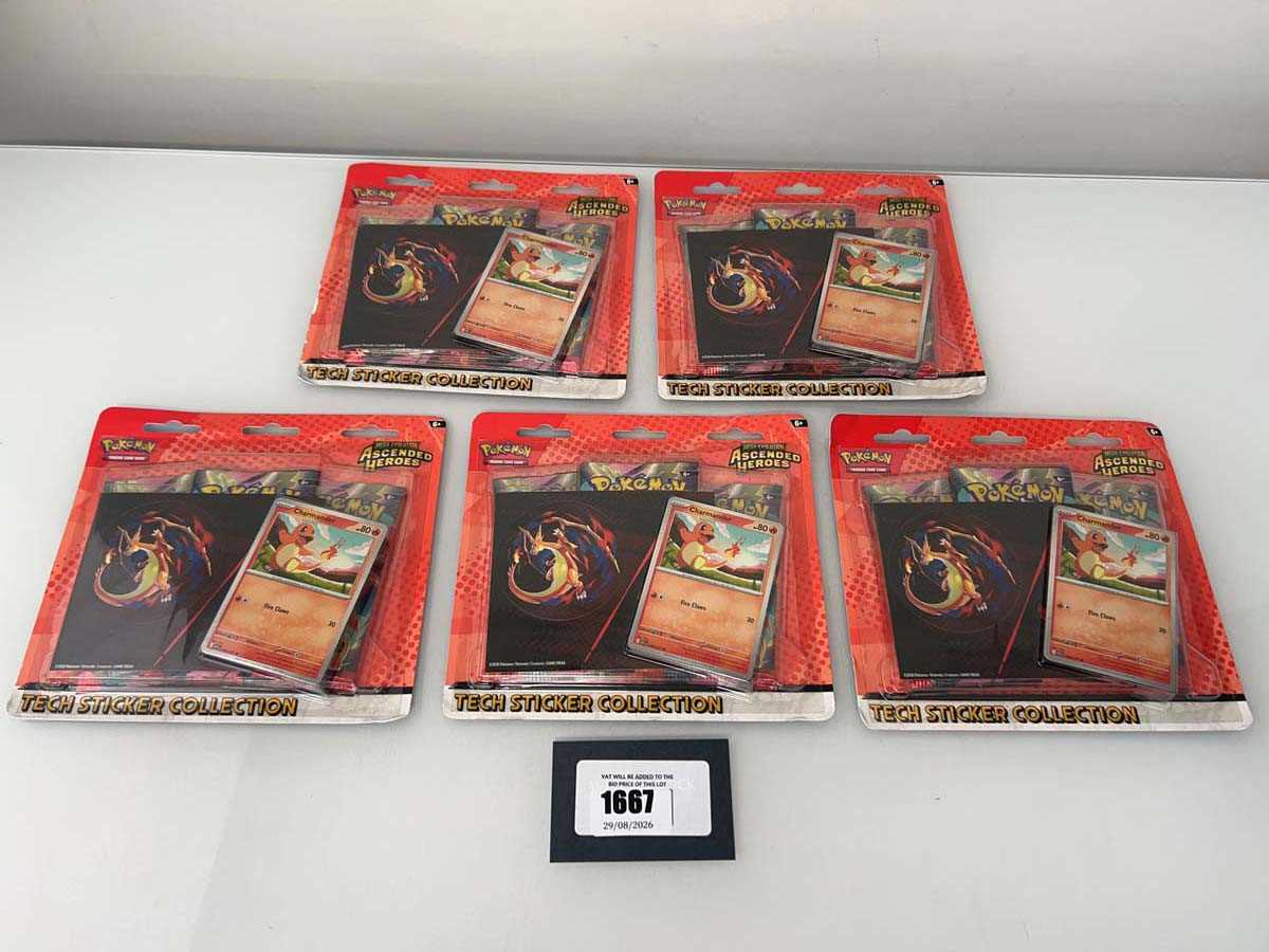 Lot 1667 - 5x Pokémon TCG: Mega Evolution - Ascended...