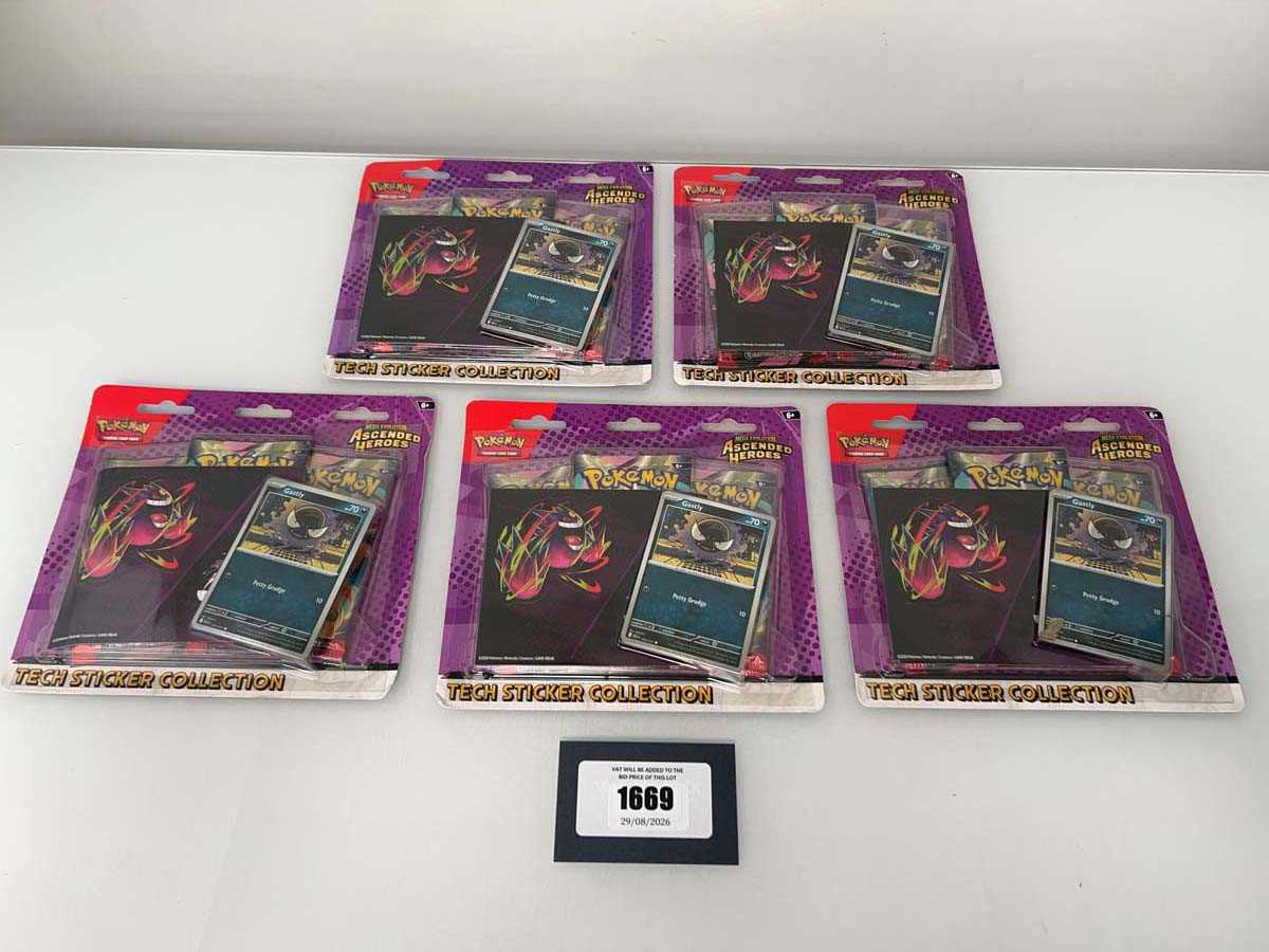 Lot 1669 - 5x Pokémon TCG: Mega Evolution - Ascended...