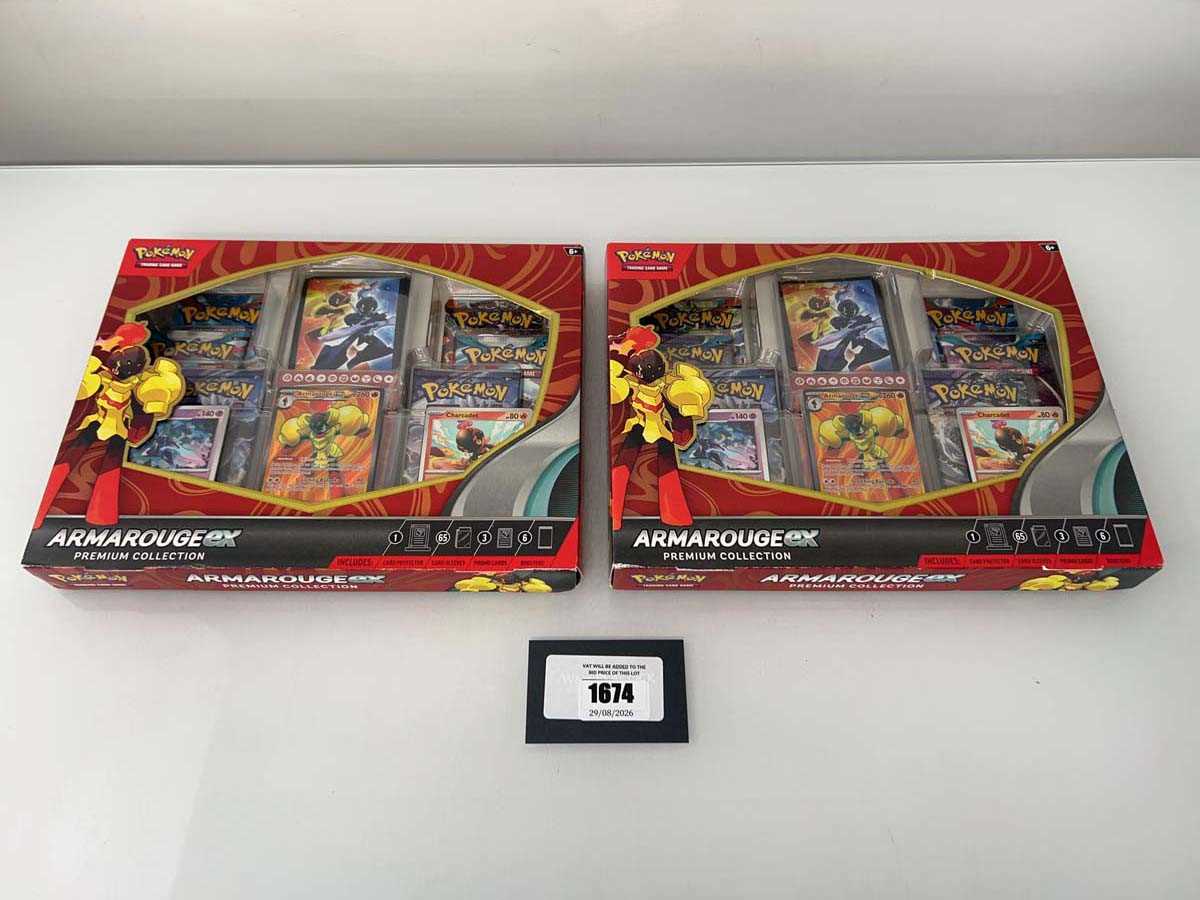 Lot 1674 - 2x Pokémon TCG: Armarouge ex Premium...