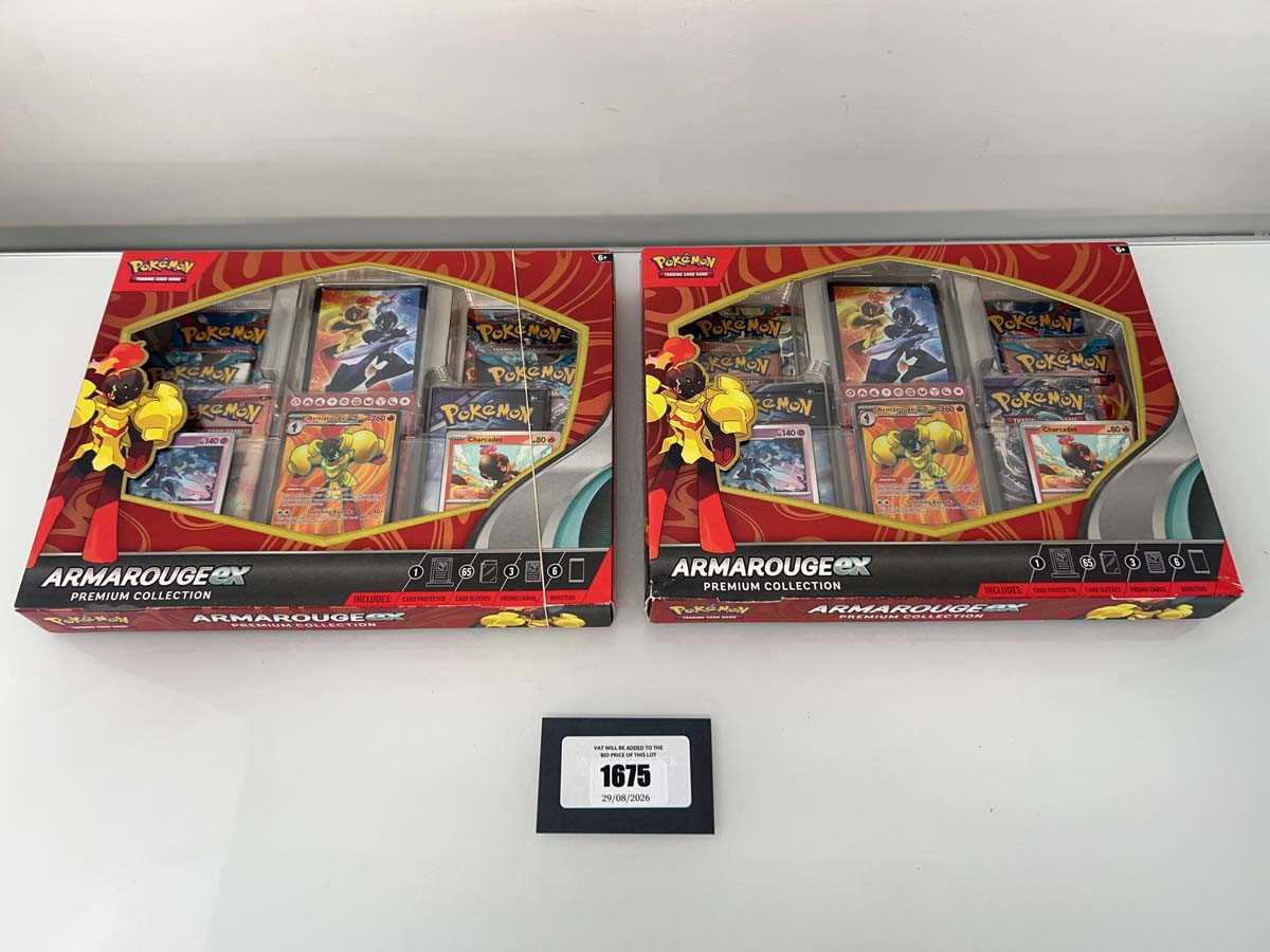 Lot 1675 - 2x Pokémon TCG: Armarouge ex Premium...