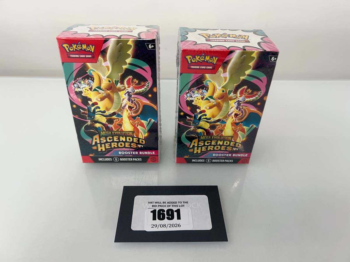 Lot 1691 - 2x Pokémon TCG: Mega Evolution - Ascended...