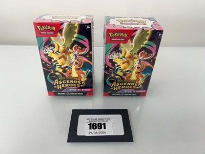 Lot 1691 - 2x Pokémon TCG: Mega Evolution - Ascended...