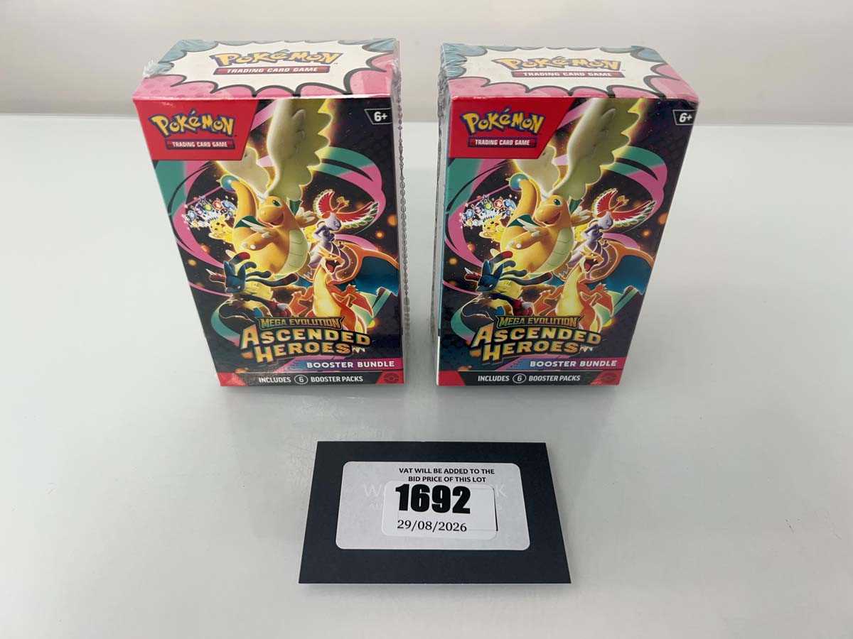 Lot 1692 - 2x Pokémon TCG: Mega Evolution - Ascended...