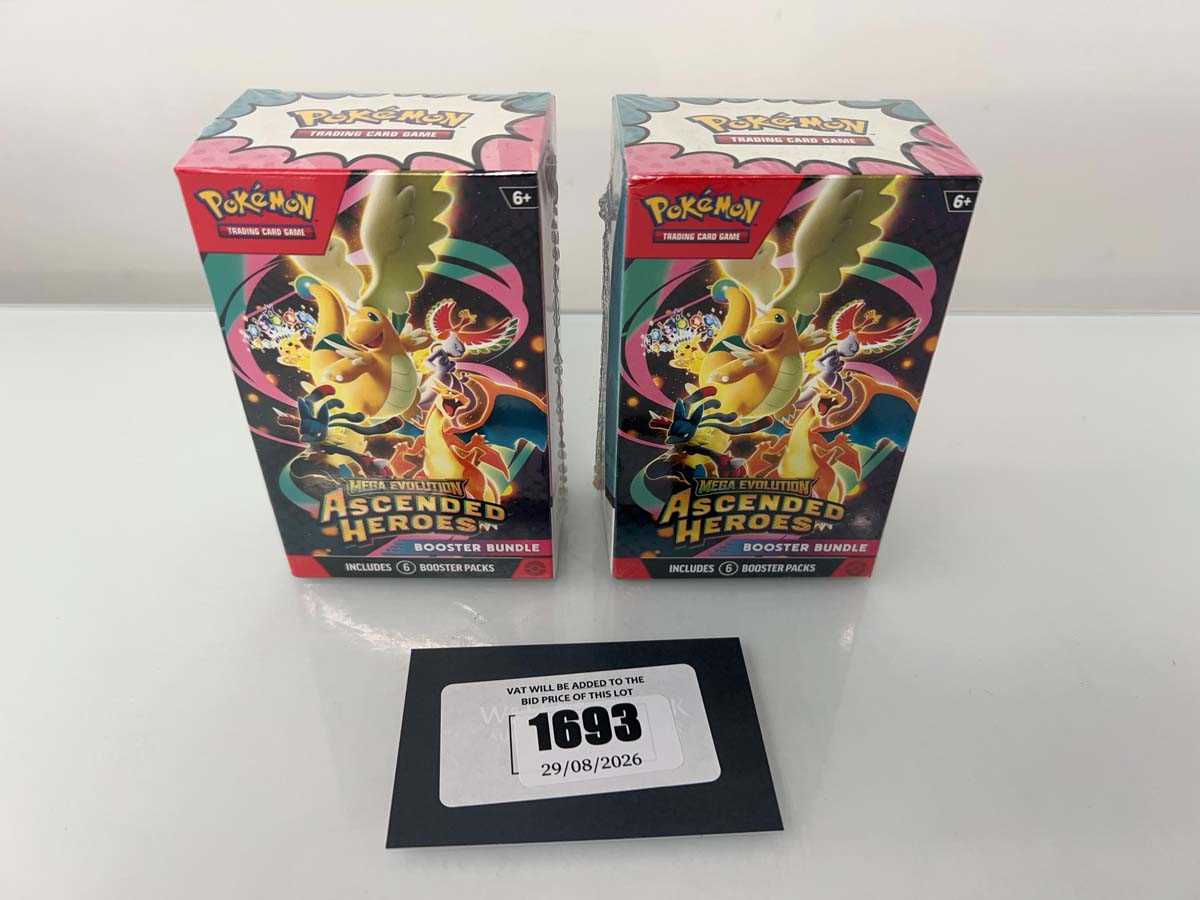 Lot 1693 - 2x Pokémon TCG: Mega Evolution - Ascended...