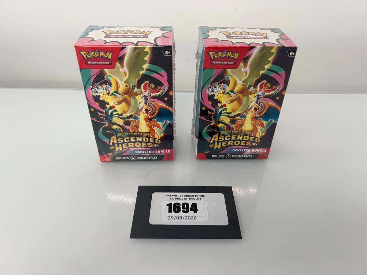 Lot 1694 - 2x Pokémon TCG: Mega Evolution - Ascended...