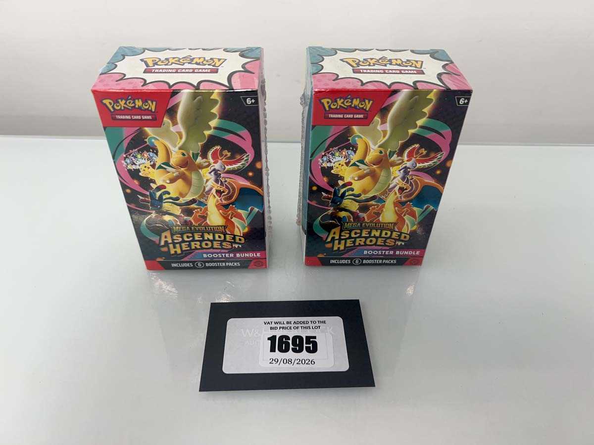 Lot 1695 - 2x Pokémon TCG: Mega Evolution - Ascended...