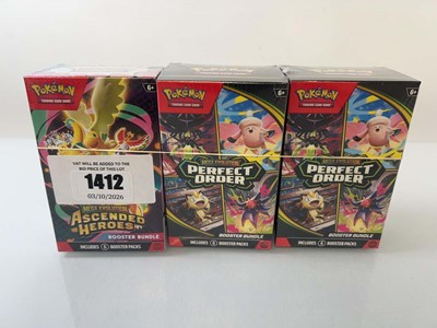 Lot 1412 - (3) 2x Pokémon TCG: Mega Evolution - Perfect...