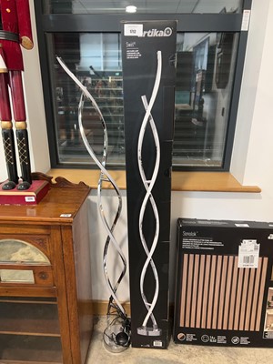 Lot 1712 - 2 Artika Swirl LED floor lamps: 1 boxed, 1 loose