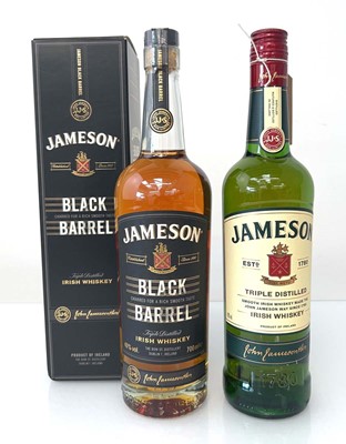 Lot 37 - 2 bottles of Jameson Irish Whiskey, 1x Black...