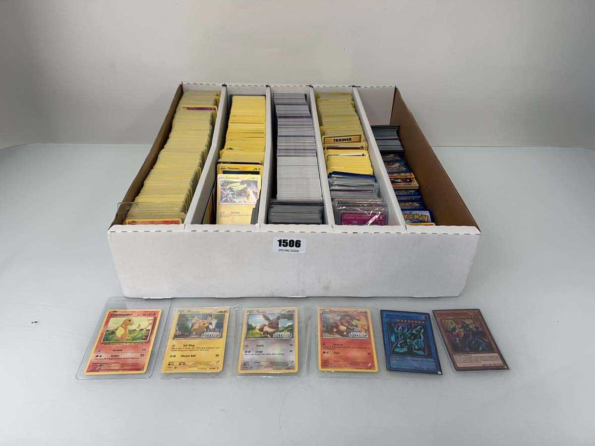 Lot 1506 - Box of various Pokémon and Yu-Gi-Oh cards from...
