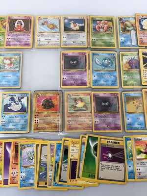 Lot 1507 - Folder containing vintage Pokémon trading...