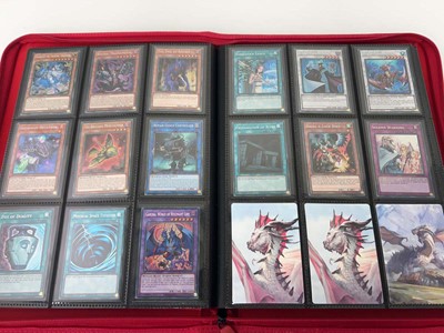 Lot 1508 - Folder containing Yu-Gi-Oh trading cards from...