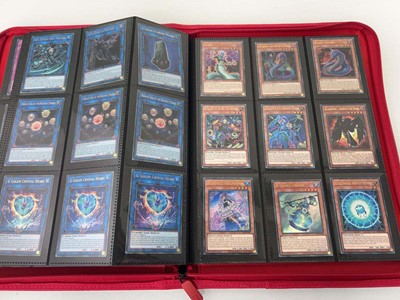 Lot 1508 - Folder containing Yu-Gi-Oh trading cards from...
