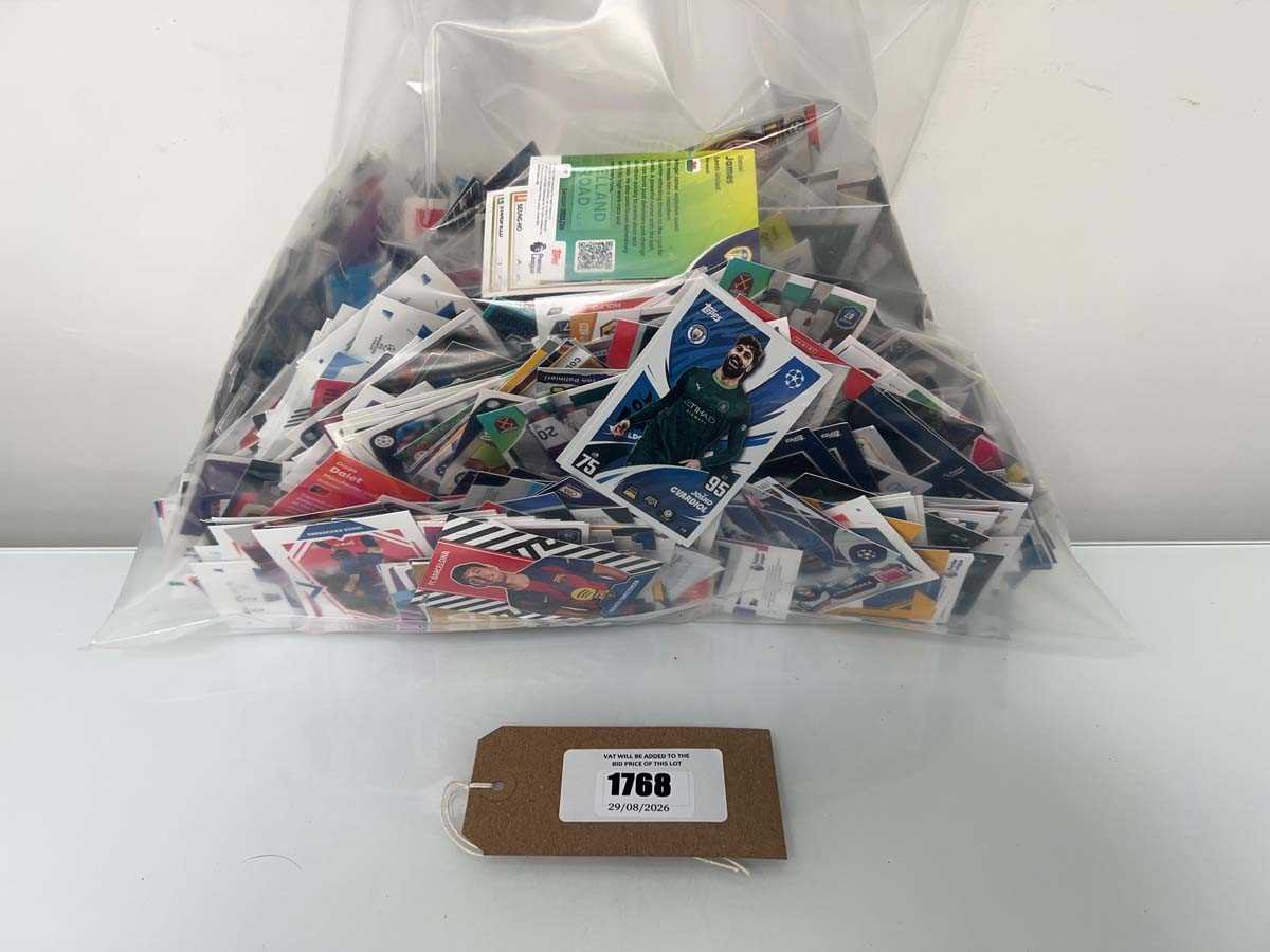 Lot 1768 - Bag containing loose Football trading cards