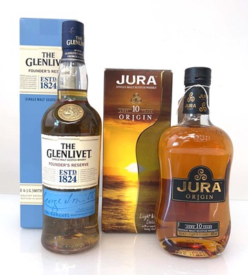 Lot 59 - 2 bottles of Single Malt Scotch Whisky with...