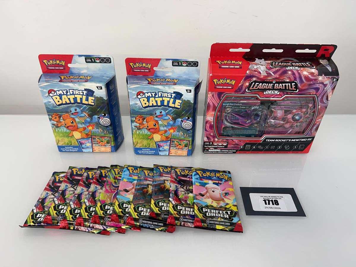 Lot 1718 - Various Pokémon TCG products including My...