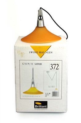 Lot 202 - A contemporary Brilliant Lighting swing...