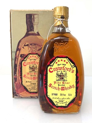 Lot 65 - An old bottle of Crawford's 5 star Scotch...