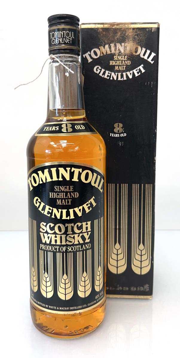 Lot 87 - A bottle of Tomintoul Glenlivet 8 year old...