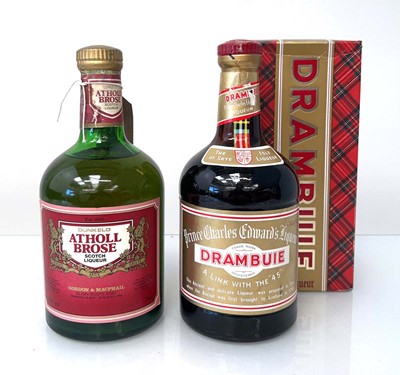 Lot 213 - 2 bottles, 1x Drambuie Prince Charles Edward's...