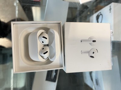 Lot 1199 - Pair of boxed Apple Airpods 4
