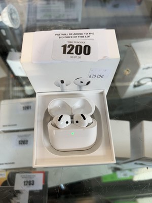Lot 1200 - Pair of boxed Apple Airpods 4