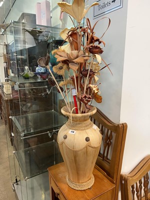 Lot 1776 - Hand crafted decorative flower vase made of...