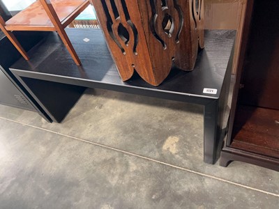 Lot 1721 - Modern black furniture including an...