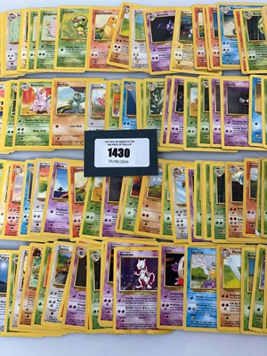 Lot 1430 - Approx. 150 Vintage Pokémon cards from various...
