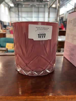 Lot 1777 - Wild Rhubarb and lime scented candle