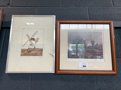 Lot 1889 - Limited ed. print of a gun dog no. 131/850...