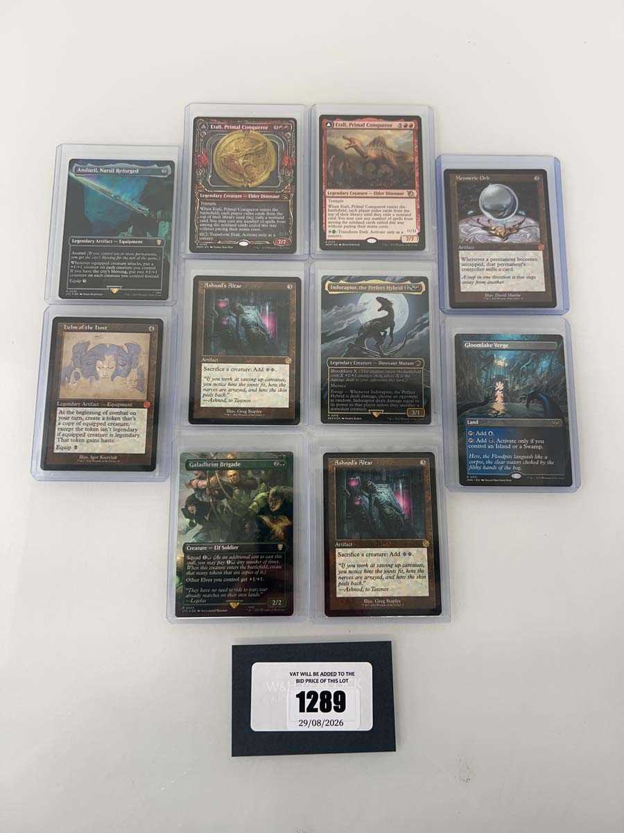 Lot 1289 - 10 Top Loaded Magic the Gathering cards from...