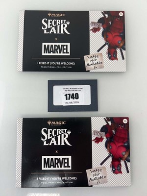 Lot 1740 - (2) Magic the Gathering: Secret Lair x Marvel -...