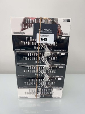 Lot 1743 - (6) German Final Fantasy TCG: Opus I (1), Opus...