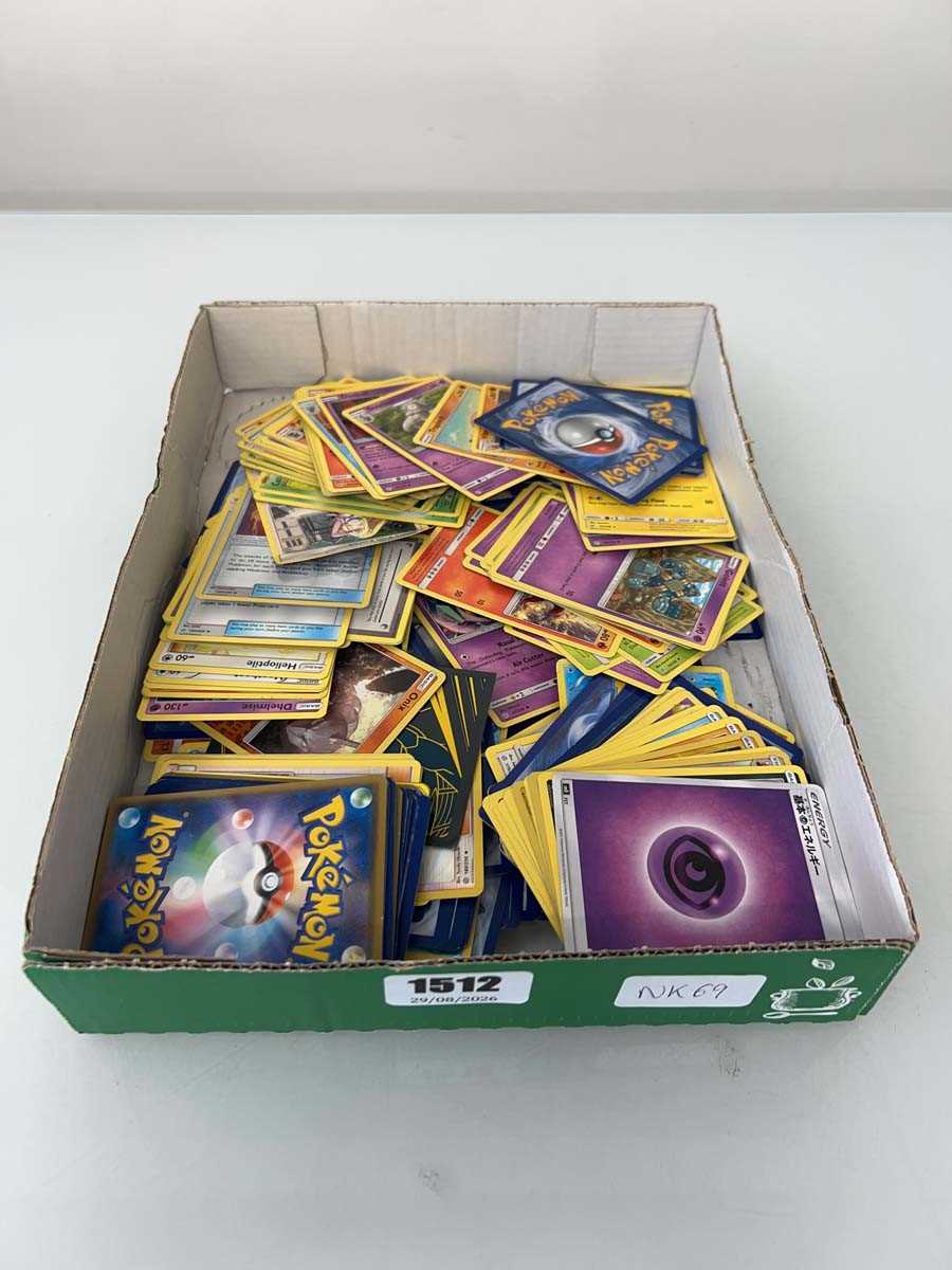 Lot 1512 - Tray containing various Pokémon cards...