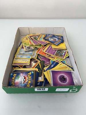 Lot 1512 - Tray containing various Pokémon cards...