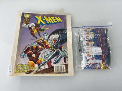 Lot 1514 - Folder of X-Men trading cards along with a bag...