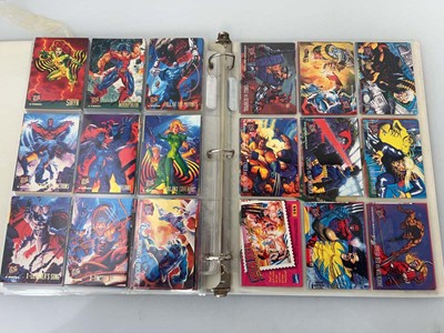 Lot 1514 - Folder of X-Men trading cards along with a bag...