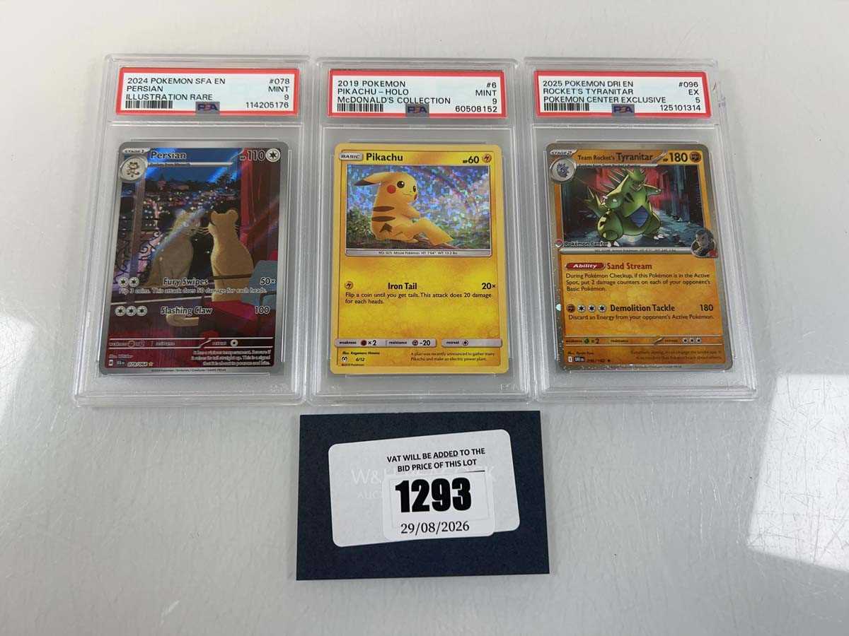 Lot 1293 - (3) 2024 Pokémon Shrouded Fable #078 - Persian...