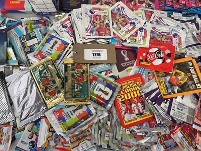 Lot 1776 - Bag containing football cards and stickers...