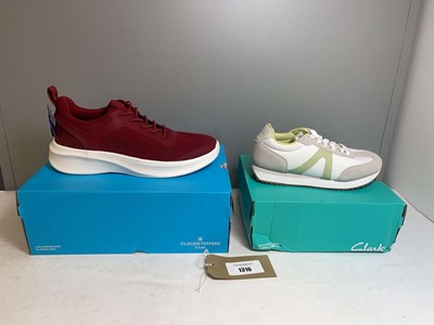 Lot 1316 - 2x Boxed pairs of Clarks trainers to include...