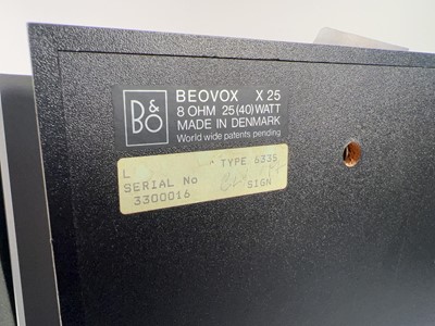 Lot A pair of Bang and Olufsen Beovox X25 type...